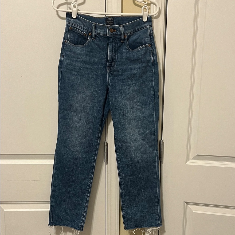 Blue Straight Denim Jeans
